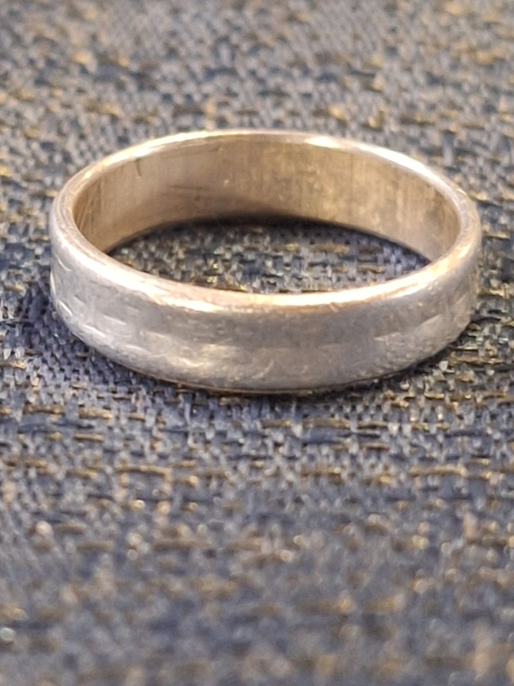 Vintage Signed Germany, Silver Band Ring Size 6
